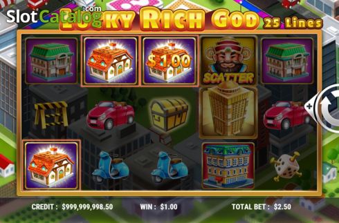 Οθόνη3. Lucky Rich God Κουλοχέρης 