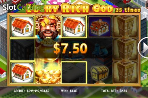 Οθόνη4. Lucky Rich God Κουλοχέρης 