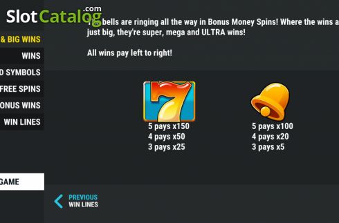 Οθόνη8. Bonus Money Spins Κουλοχέρης