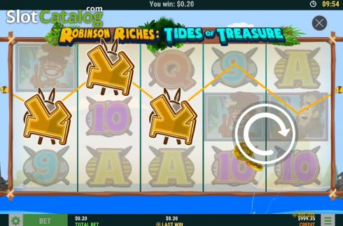 Οθόνη4. Robinson Riches: Tides of Treasure Κουλοχέρης