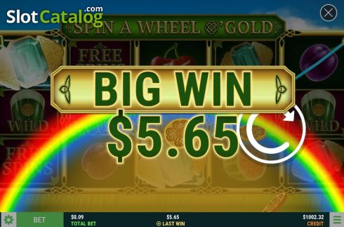 Οθόνη4. Spin A Wheel O'Gold Κουλοχέρης