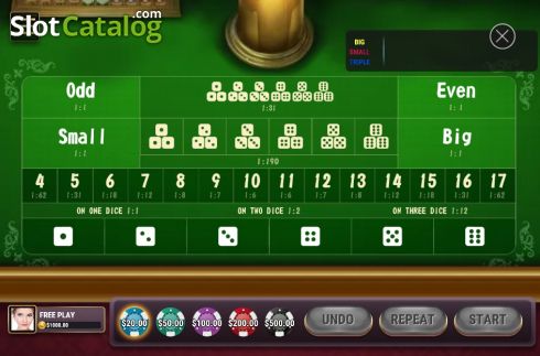 Οθόνη5. Sic Bo (Slot Factory) Κουλοχέρης