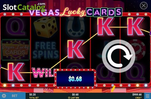 Οθόνη3. Vegas Lucky Cards Κουλοχέρης