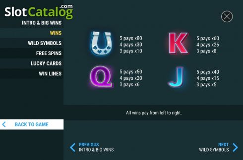 Οθόνη5. Vegas Lucky Cards Κουλοχέρης