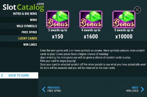 Οθόνη8. Vegas Lucky Cards Κουλοχέρης