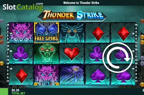 Οθόνη2. Thunder Strike Κουλοχέρης