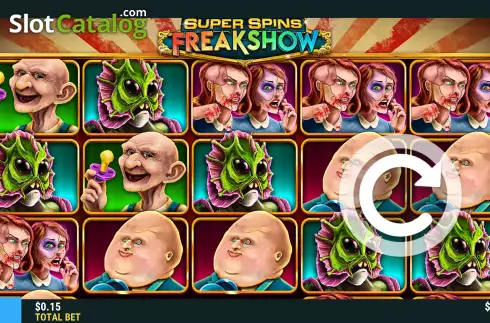 Οθόνη2. Super Spins Freakshow Κουλοχέρης