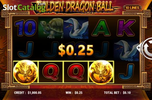 Οθόνη3. Golden Dragon Ball (Slot Factory) Κουλοχέρης 