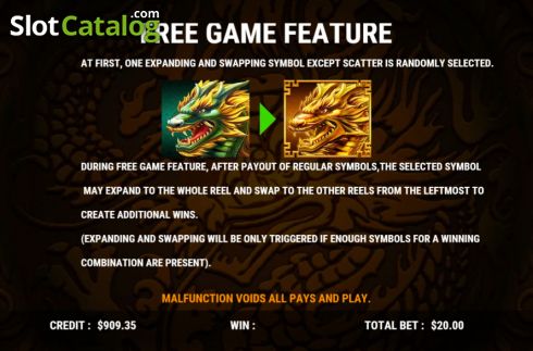 Οθόνη7. Golden Dragon Ball (Slot Factory) Κουλοχέρης 