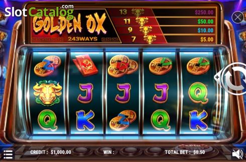 Οθόνη2. Golden Ox (Slot Factory) Κουλοχέρης