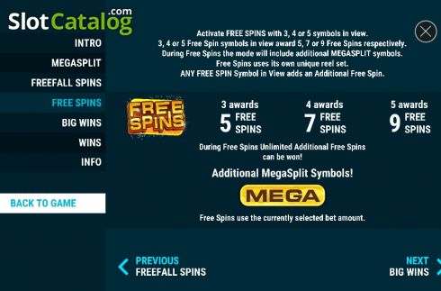 Οθόνη9. Fruity MegaSplit Slots Κουλοχέρης
