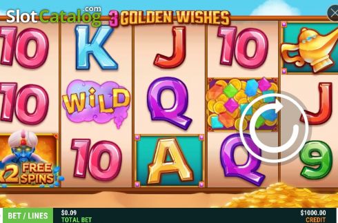 Οθόνη2. Three Golden Wishes Κουλοχέρης
