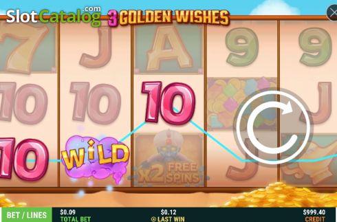 Οθόνη5. Three Golden Wishes Κουλοχέρης