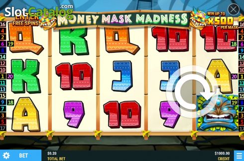 Οθόνη2. Money Mask Madness Κουλοχέρης