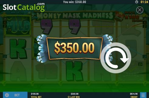 Οθόνη5. Money Mask Madness Κουλοχέρης
