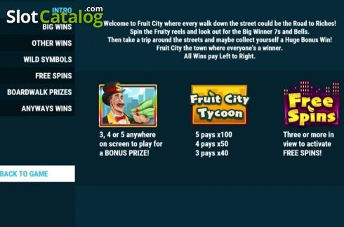 Οθόνη7. Fruit City Tycoon Κουλοχέρης 