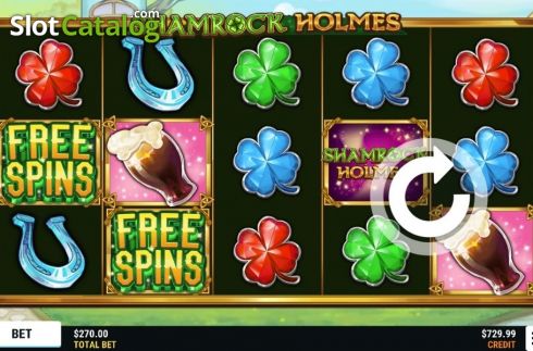 Οθόνη2. Shamrock Holmes (Slot Factory) Κουλοχέρης