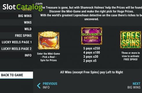 Οθόνη5. Shamrock Holmes (Slot Factory) Κουλοχέρης