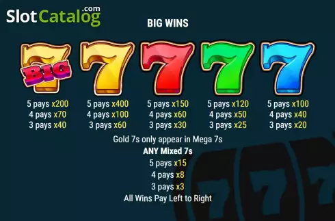 Οθόνη6. Big 7 Slots Κουλοχέρης