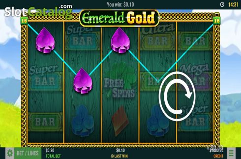 Οθόνη5. Emerald Gold (Slot Factory) Κουλοχέρης