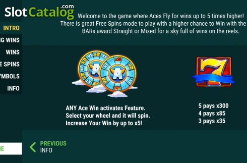 Οθόνη6. Aces Fly Κουλοχέρης
