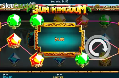Οθόνη4. Sun Kingdom Κουλοχέρης