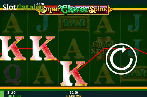 Οθόνη3. Super Clover Spins Κουλοχέρης