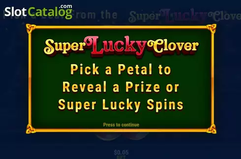 Οθόνη6. Super Clover Spins Κουλοχέρης