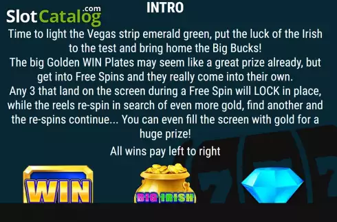 Οθόνη5. Big Irish Bucks Κουλοχέρης
