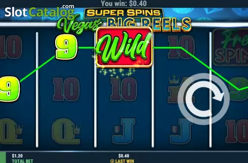 Οθόνη3. Super Spins Vegas Big Reels Κουλοχέρης 