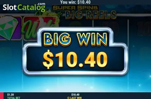 Οθόνη5. Super Spins Vegas Big Reels Κουλοχέρης 