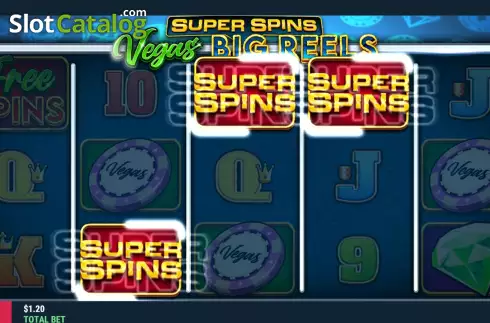 Οθόνη6. Super Spins Vegas Big Reels Κουλοχέρης 