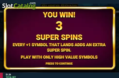 Οθόνη7. Super Spins Vegas Big Reels Κουλοχέρης 