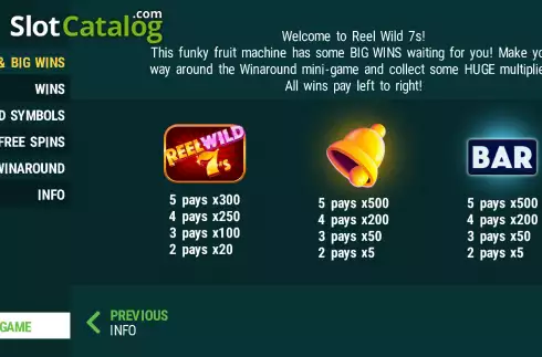 Οθόνη5. Reel Wild 7s Κουλοχέρης