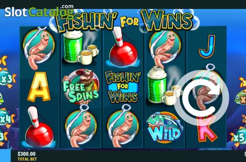Οθόνη2. Fishin' For Wins Κουλοχέρης