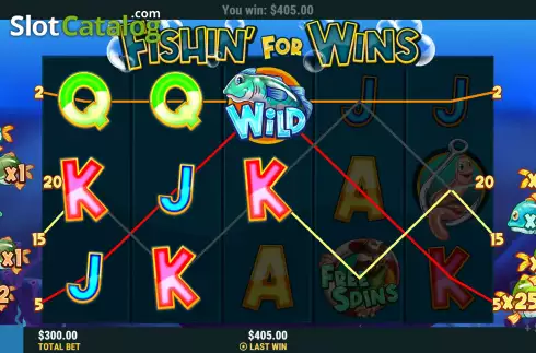 Οθόνη3. Fishin' For Wins Κουλοχέρης