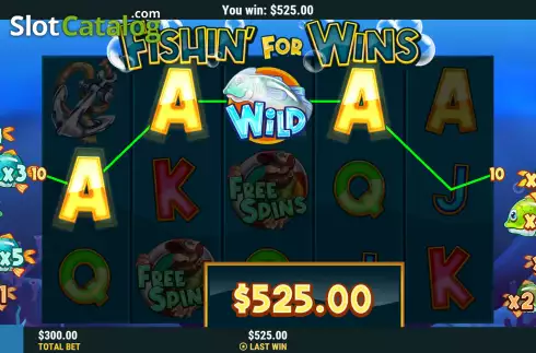 Οθόνη4. Fishin' For Wins Κουλοχέρης