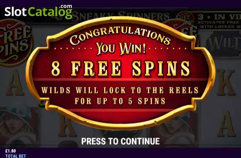 Οθόνη5. Sneaky Spinners Κουλοχέρης 