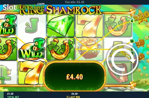 Οθόνη4. King Shamrock Κουλοχέρης