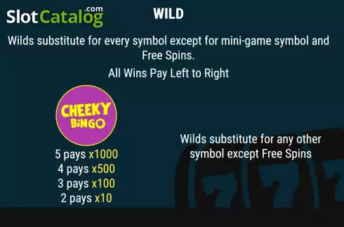 Οθόνη8. Cheeky Bingo Big Money Vegas Κουλοχέρης 
