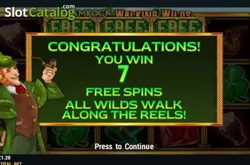 Οθόνη5. Shamrock Holmes Walking Wilds Κουλοχέρης