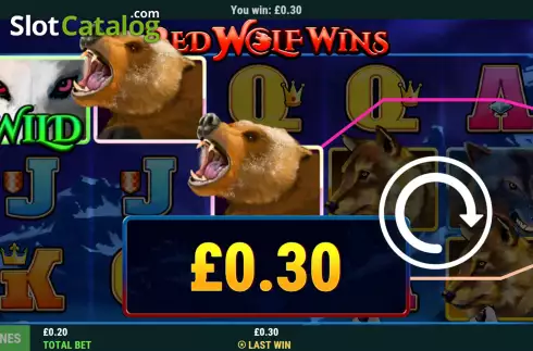 Οθόνη4. Red Wolf Wins Κουλοχέρης