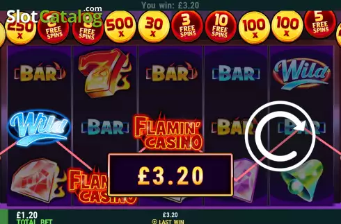 Οθόνη3. Flamin Casino Κουλοχέρης