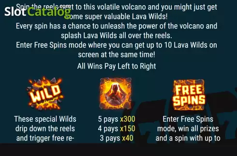 Οθόνη5. Wild Volcano (Slot Factory) Κουλοχέρης
