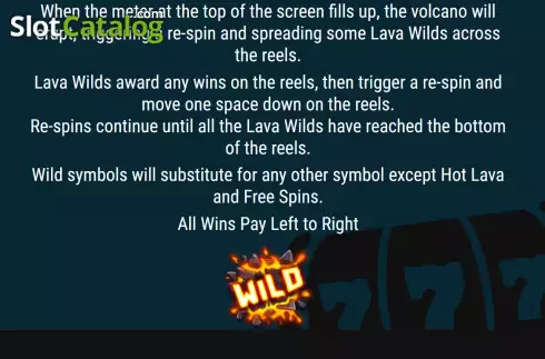 Οθόνη8. Wild Volcano (Slot Factory) Κουλοχέρης