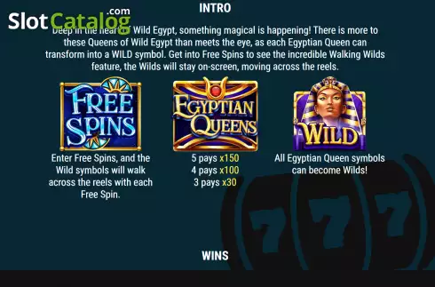 Οθόνη5. Egyptian Queens Κουλοχέρης