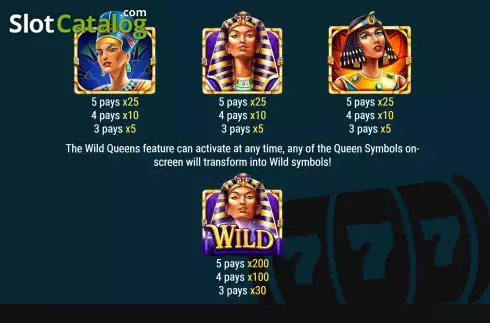 Οθόνη8. Egyptian Queens Κουλοχέρης