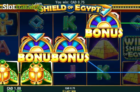 Οθόνη5. Shield of Egypt Κουλοχέρης