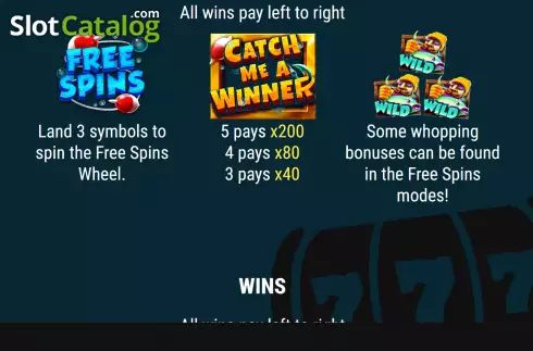 Οθόνη9. Catch Me A Winner Κουλοχέρης