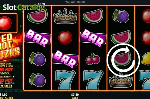 Οθόνη3. Red Hot Prizes Κουλοχέρης